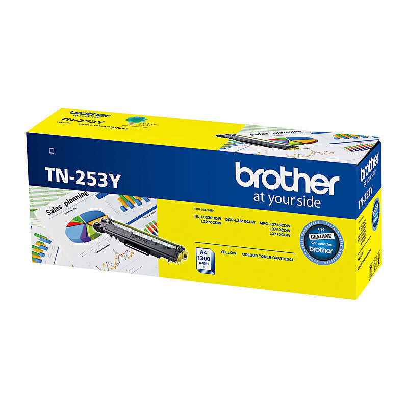 Genuine Brother TN253 Yellow Toner Cartridge