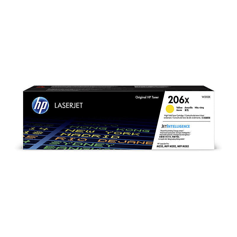 Genuine HP #206X Yellow Toner W2112X