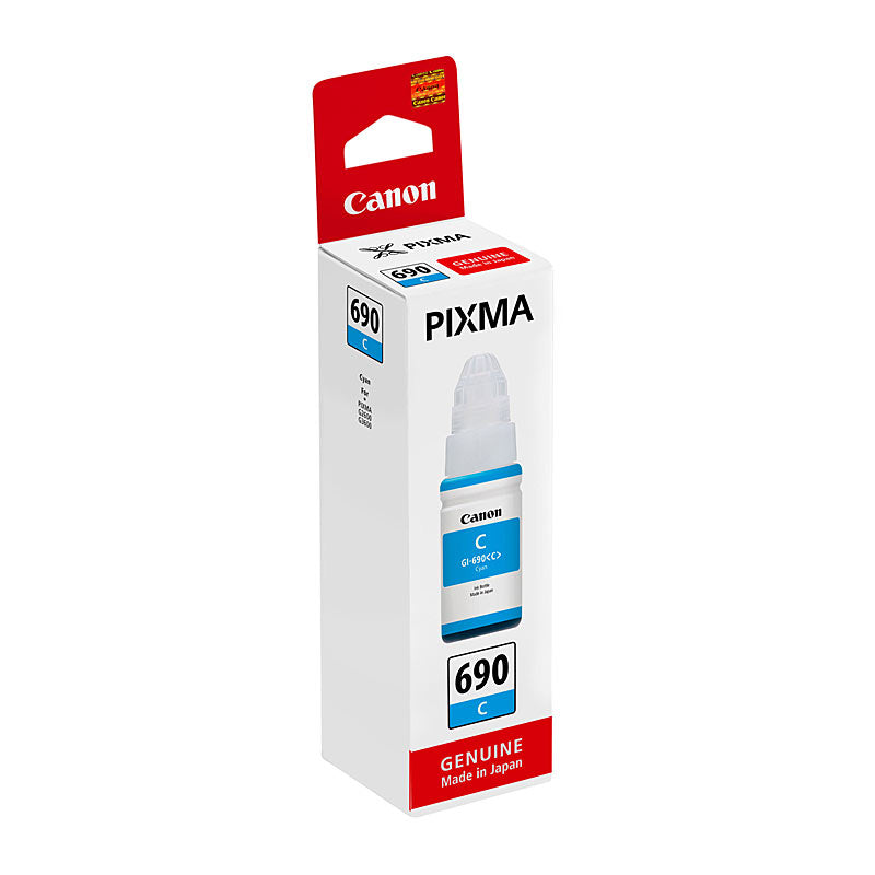 Canon GI690 genuine cyan ink refill bottle