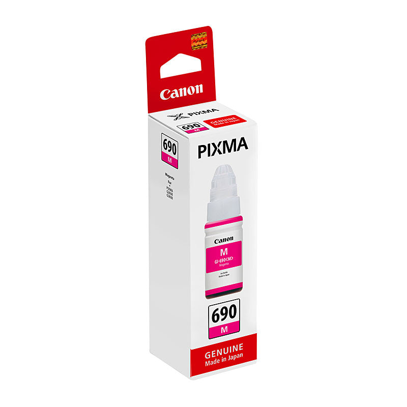 Canon GI690 genuine magenta ink refill bottle