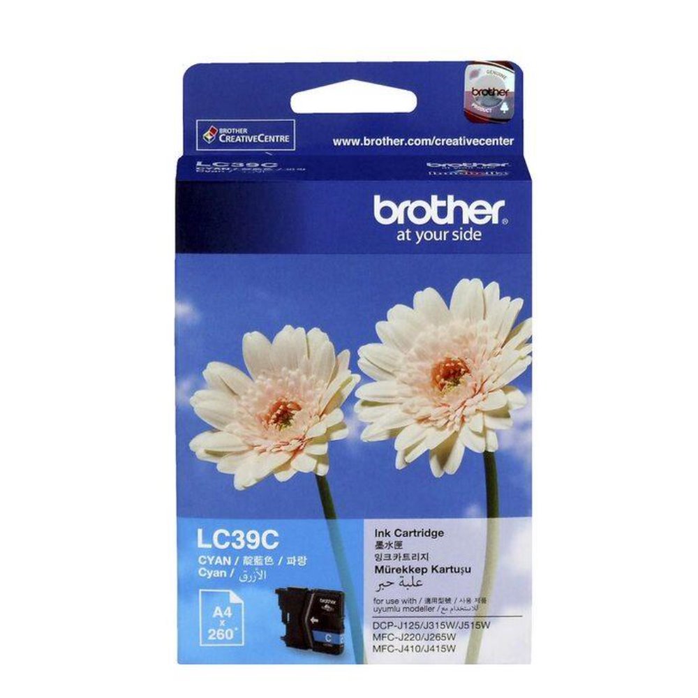 LC39 Brother genuine cyan ink refill