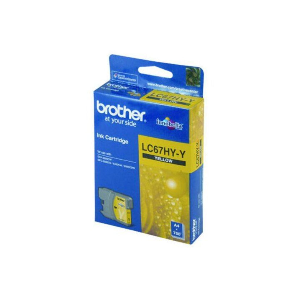 Genuine LC67HY Brother yellow ink refill