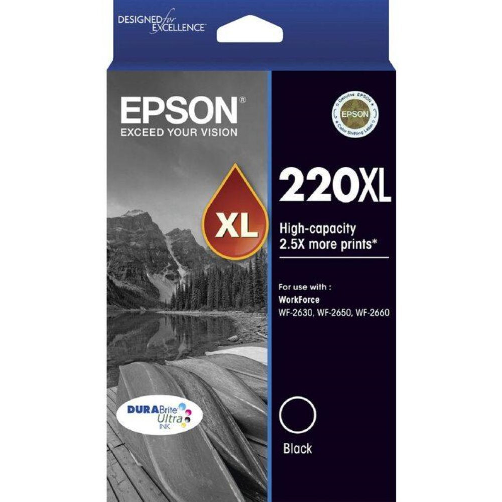 T220XL Epson Genuine Black Ink