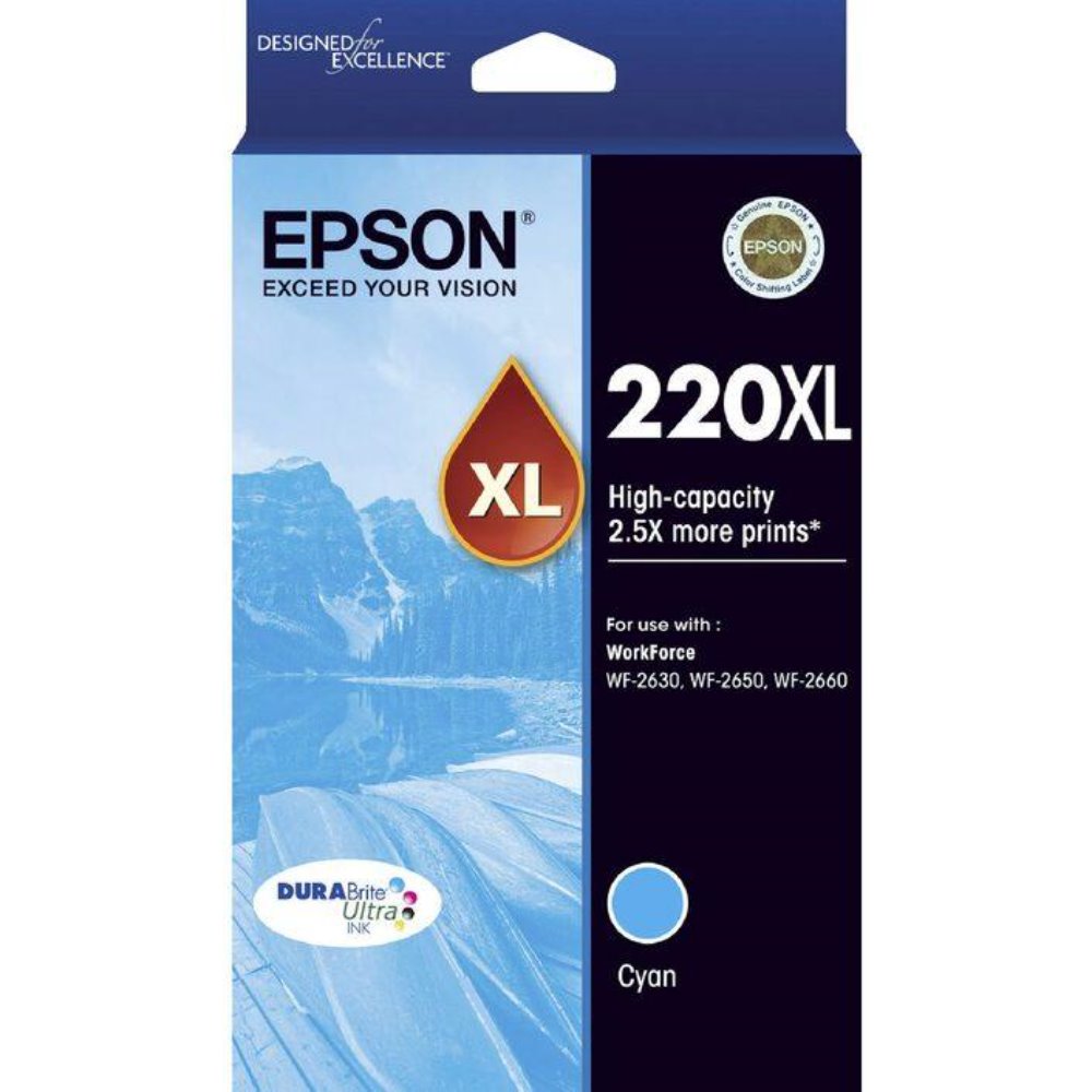 T220XL Epson Genuine Cyan Ink