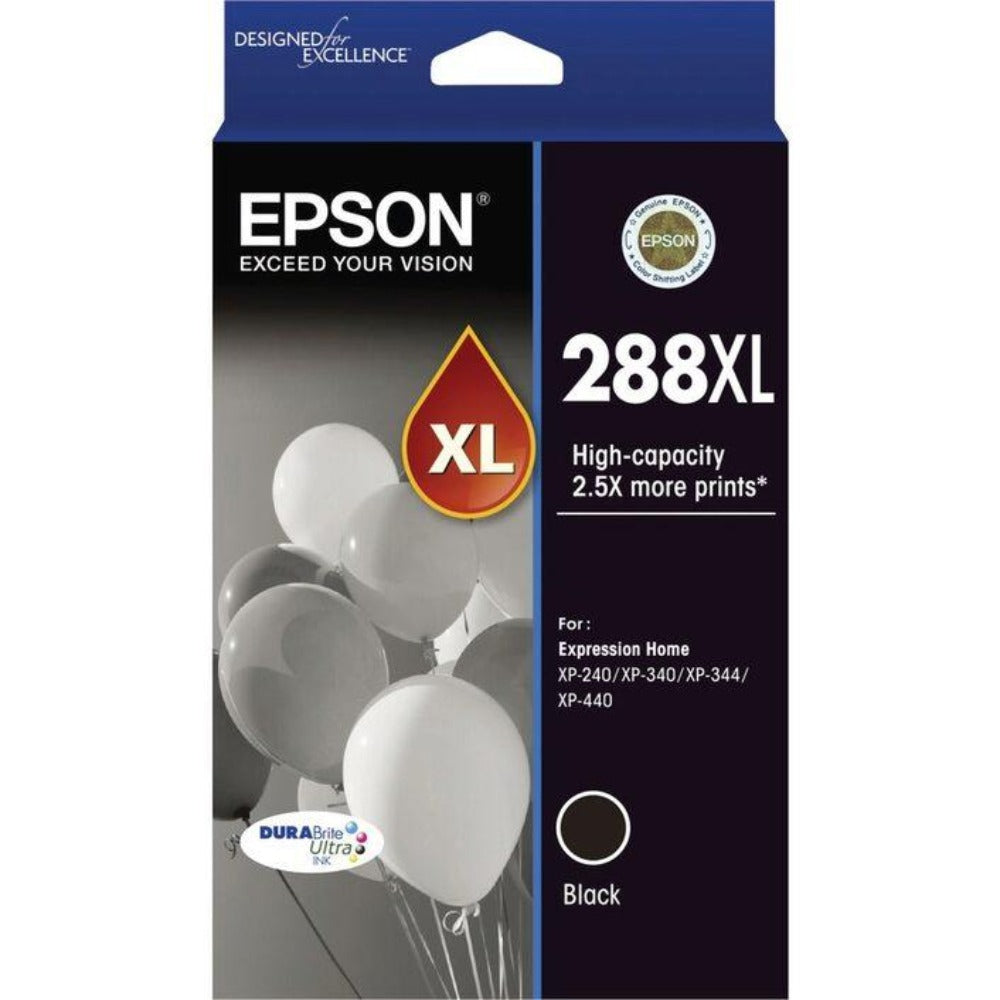 Genuine Epson T288XL black ink cartridge