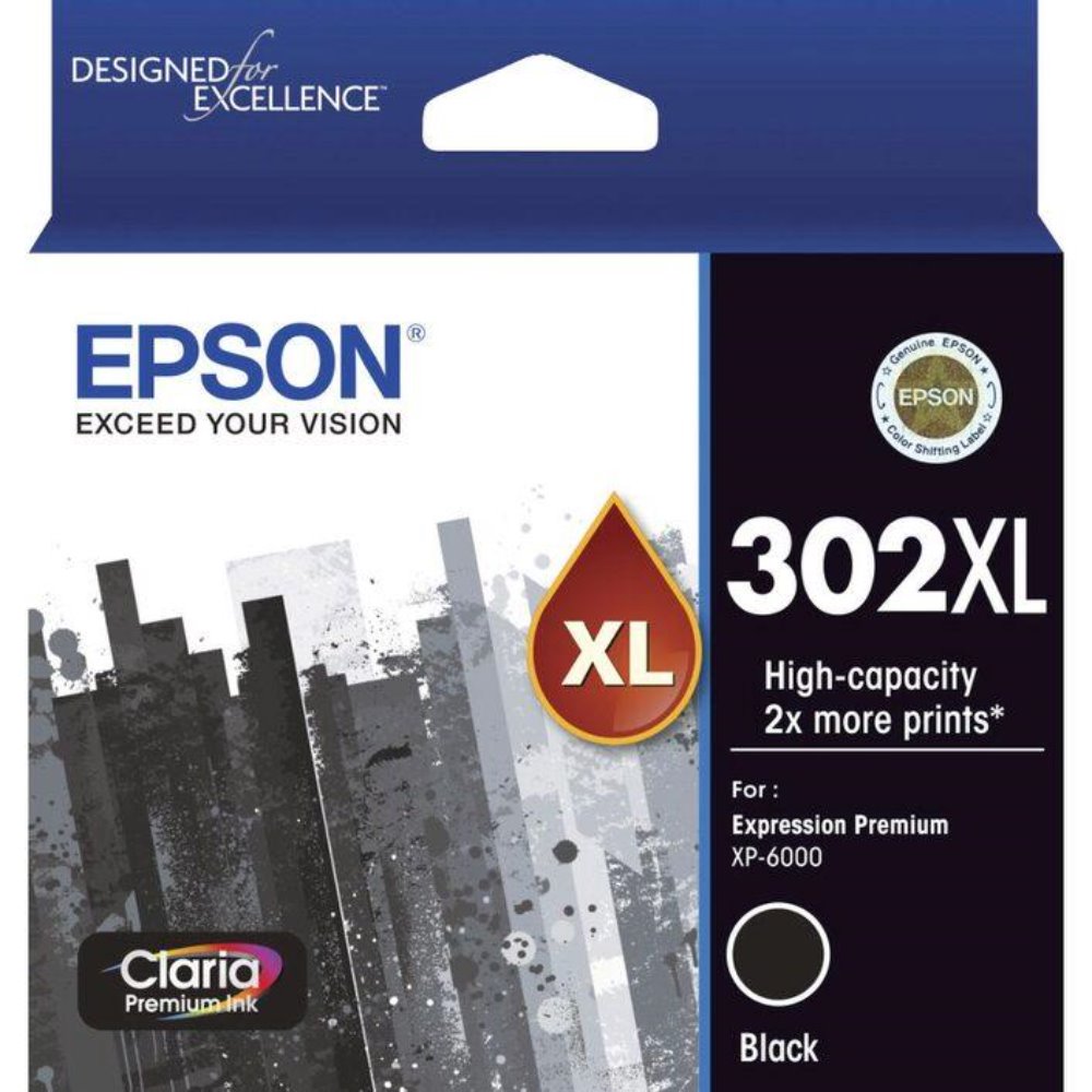 T302XL Epson genuine black ink