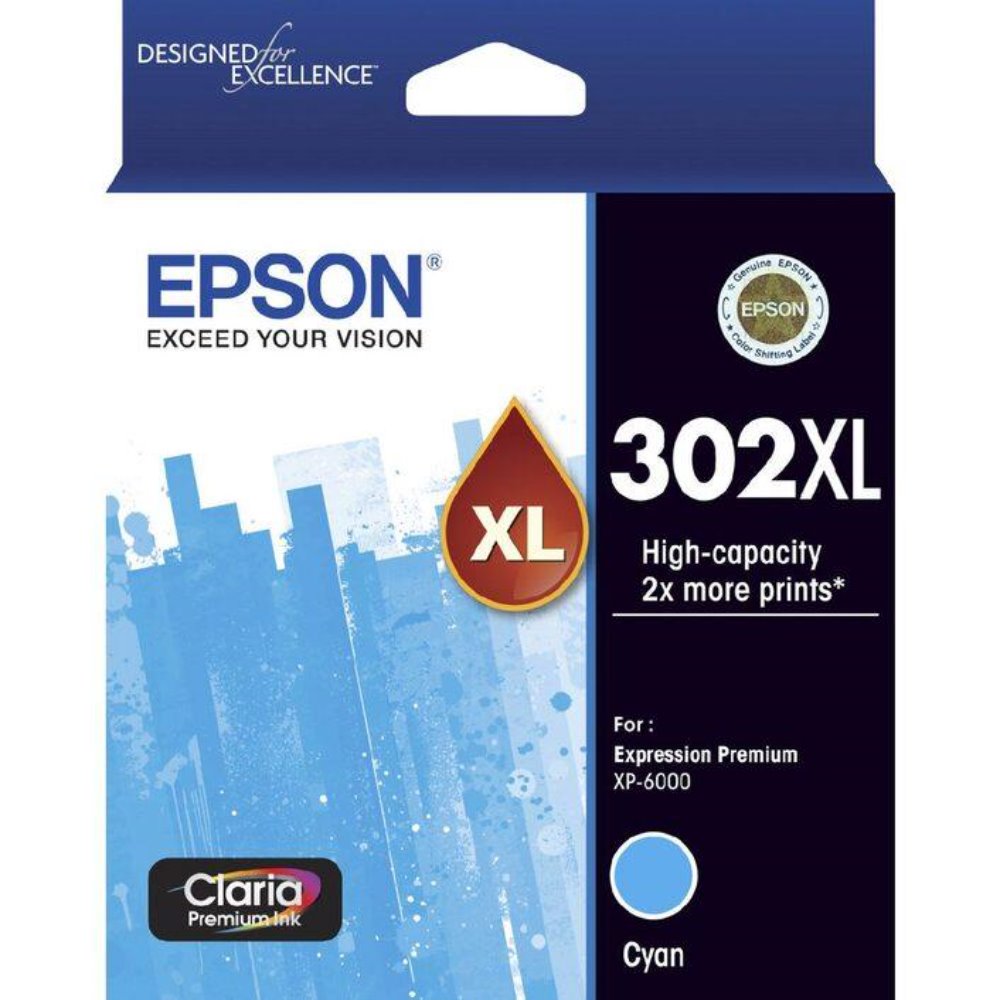 T302XL Epson genuine cyan ink