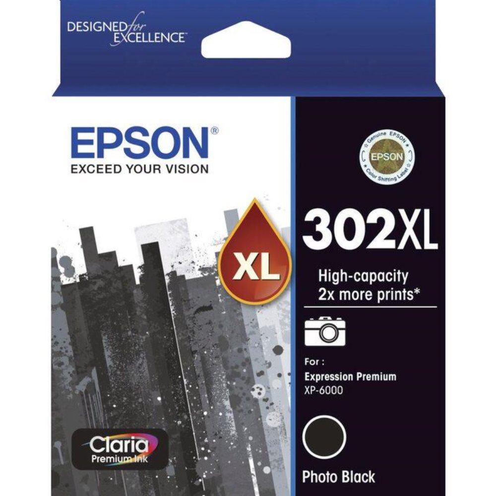 T302XL Epson genuine photo black ink