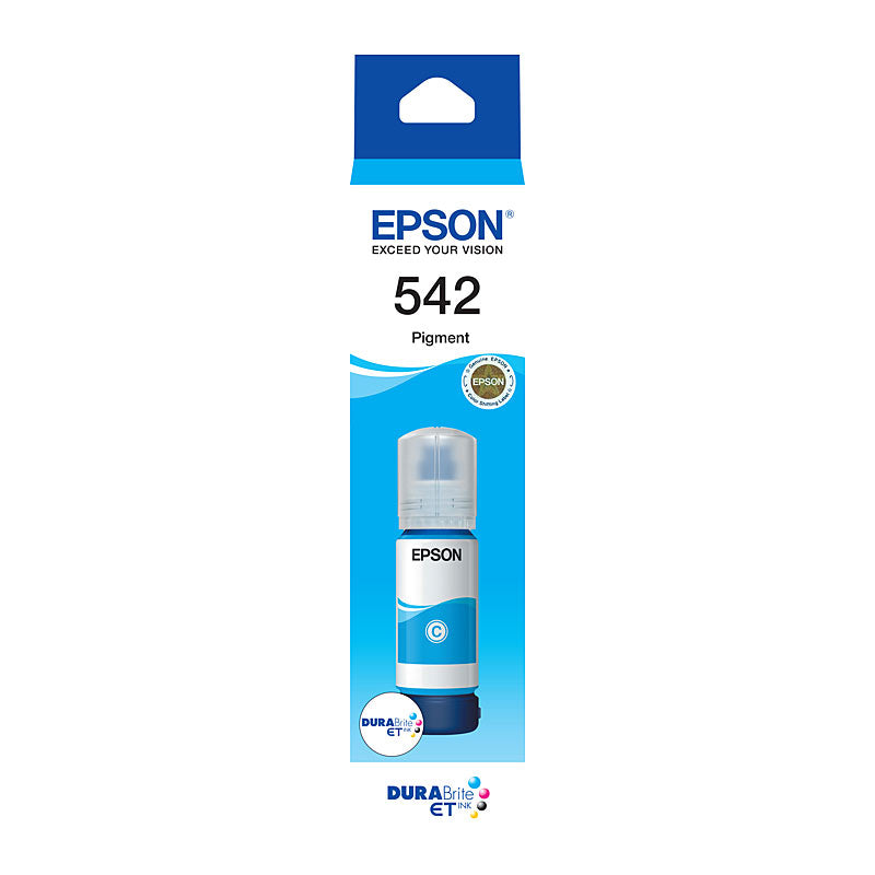 T542 Epson genuine DURABrite EcoTank Cyan Ink