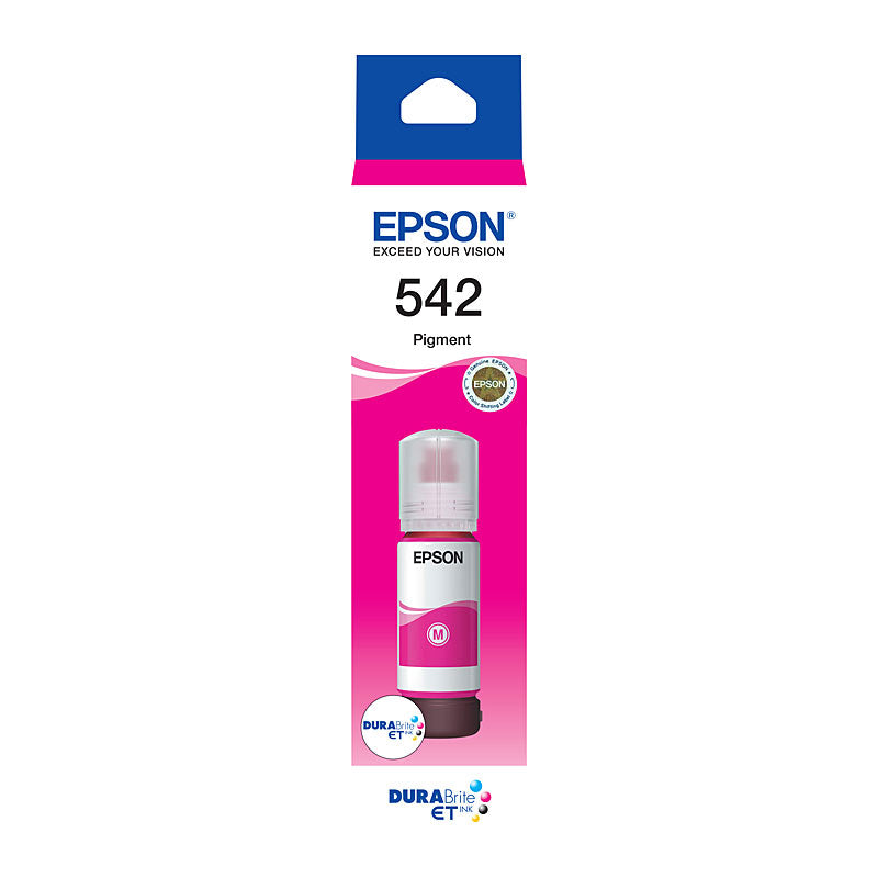 T542 Epson Genuine DURABrite EcoTank Magenta Ink