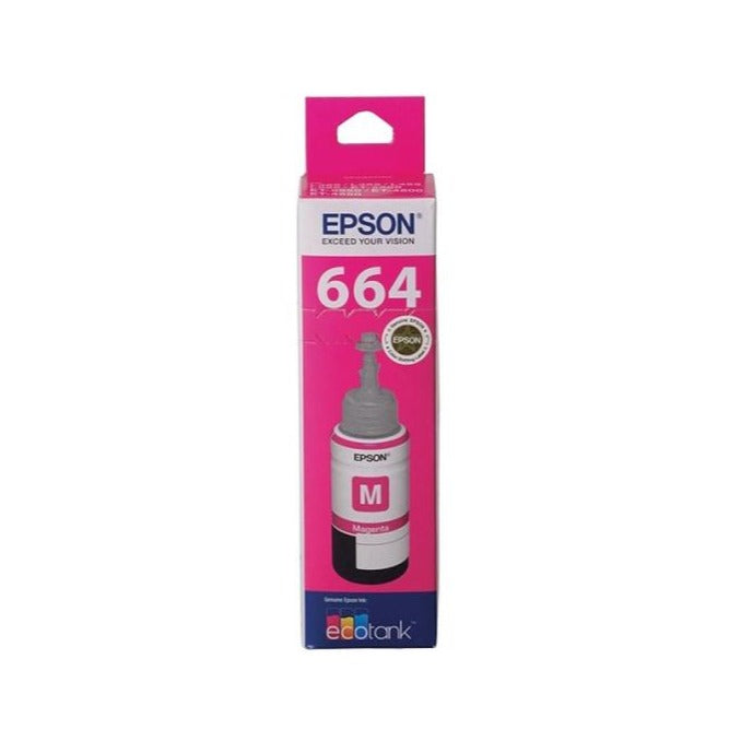 T664 Epson Genuine Magenta EcoTank Ink Refill Bottle