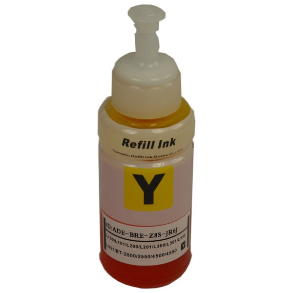 T664 Epson Compatible Yellow Ink Refill Bottle 70ml