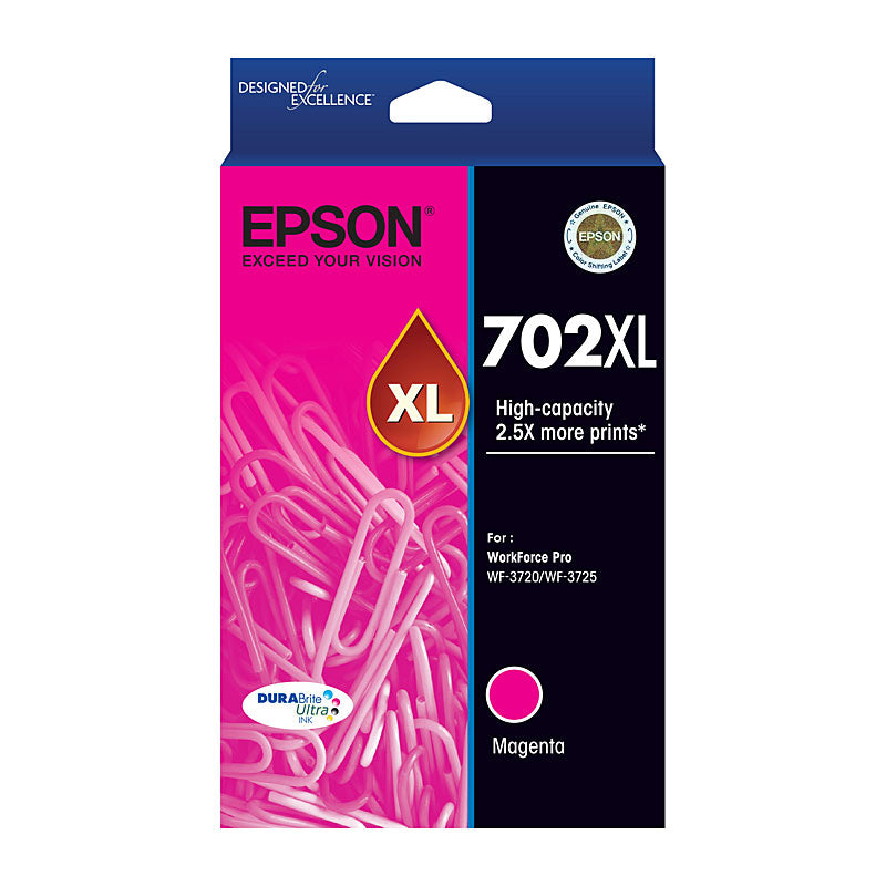 702XL Epson Genuine Magenta Ink Cartridge