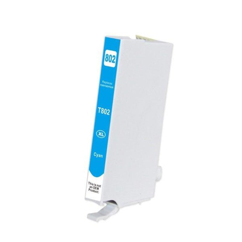 Epson T802XL compatible cyan ink cartridge