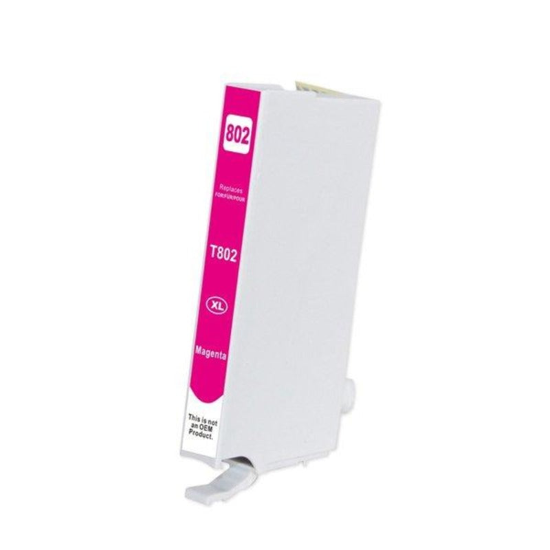 Epson T802XL compatible magenta ink cartridge