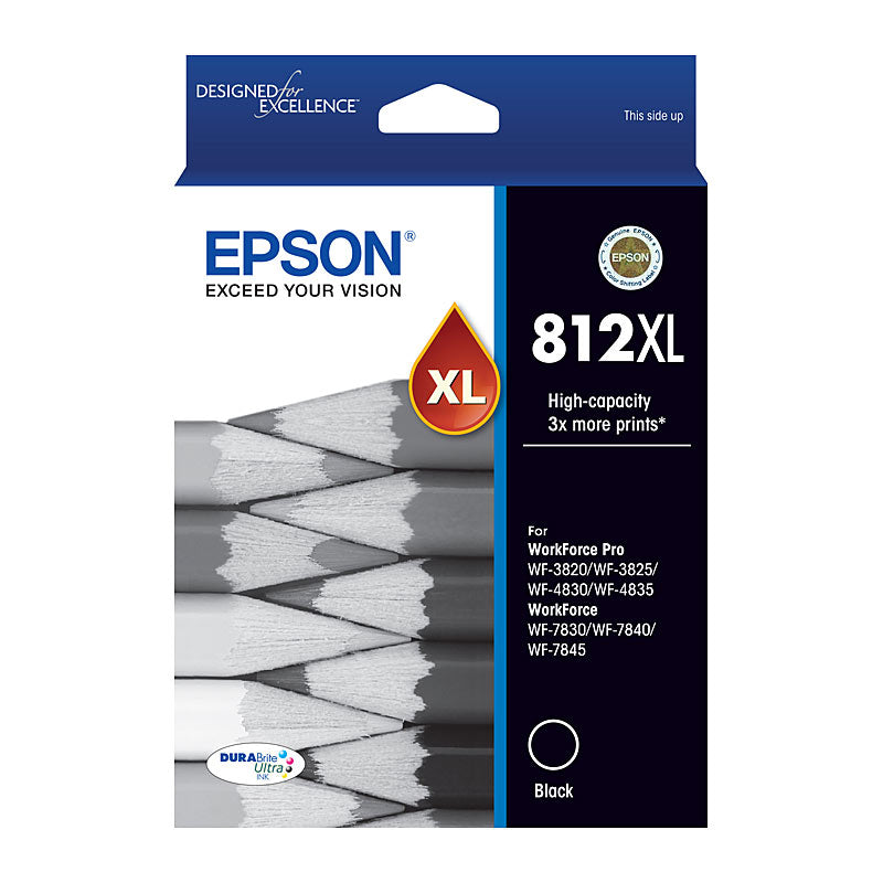 Epson 812XL genuine black ink cartridge