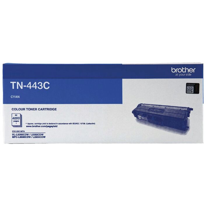 Genuine TN443 cyan toner cartridge