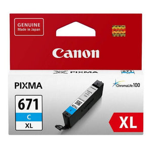Canon CLI671XL genuine cyan ink refill