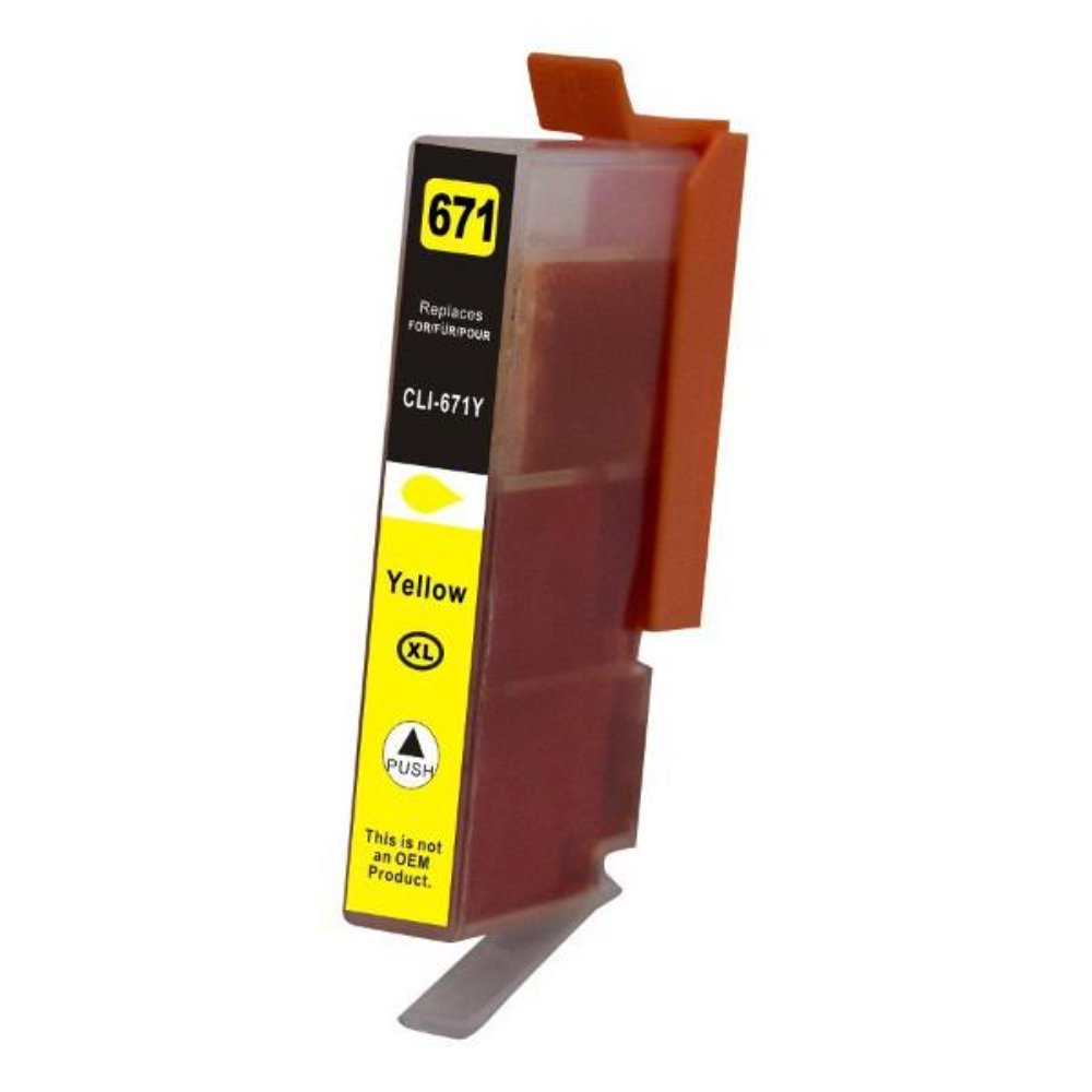 CLI671XL Canon compatible yellow ink