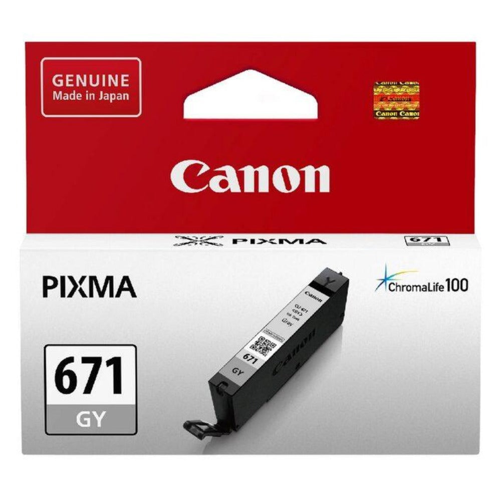 Canon CLI671 genuine grey ink refill
