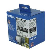 Load image into Gallery viewer, Brother DK-22205 White Label Roll 62mm x 30.48m
