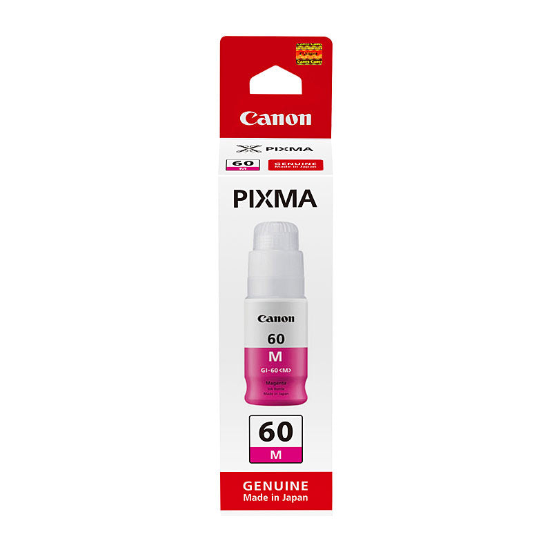 Canon GI60 genuine magenta refill ink bottle