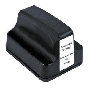 HP02 compatible black ink cartridge