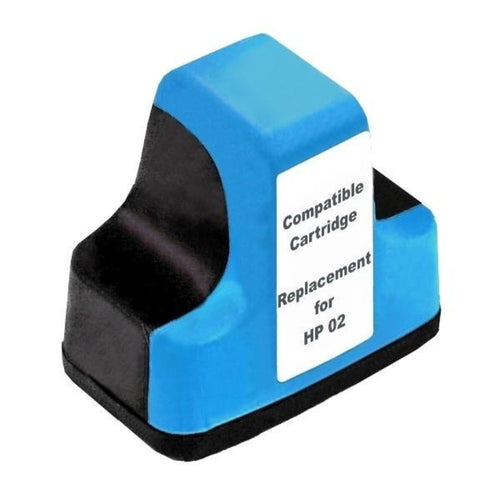 HP02 compatible cyan ink cartridge