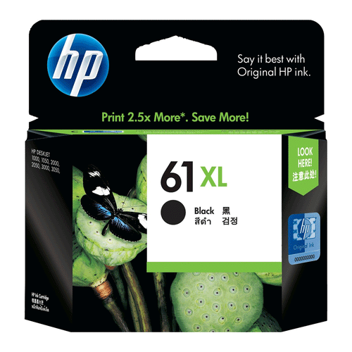HP61XL Genuine Black Ink Cartridge