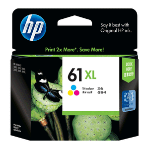 HP61XL Genuine Tri-Colour Ink Cartridge