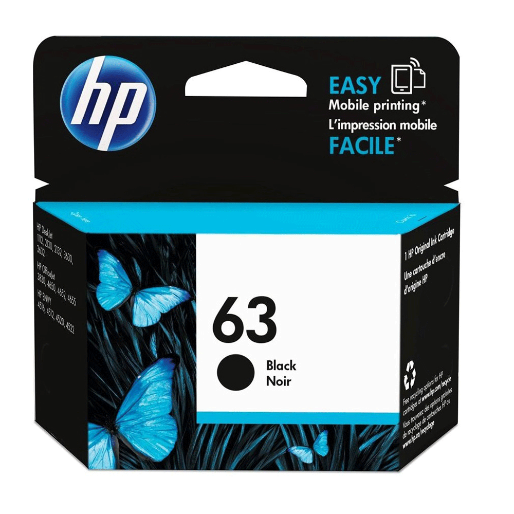 HP63 Genuine Black Ink Cartridge