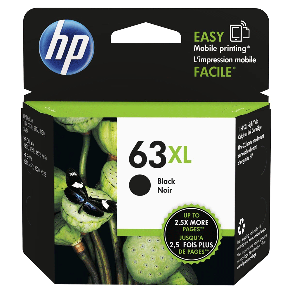 HP63XL Genuine Black Ink Cartridge