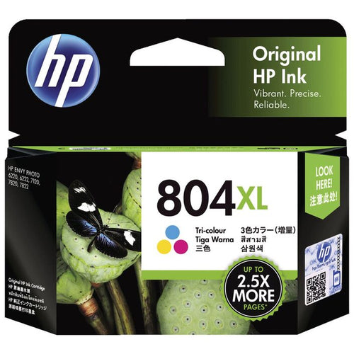 HP804XL Genuine Tri-Colour Ink Cartridge