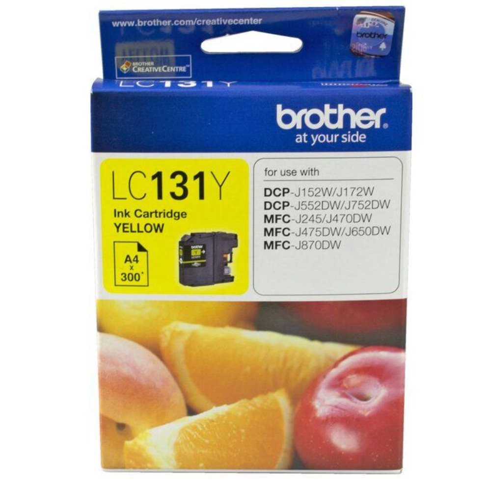 LC131 Genuine Brother Yellow Ink