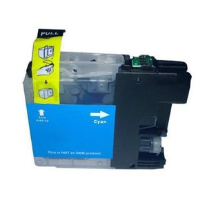 Brother compatible LC133 cyan ink cartridge