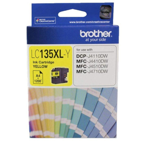 Genuine LC135XL Brother yellow ink refill