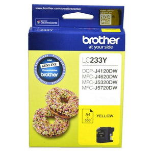 Genuine LC233 Brother yellow ink refill