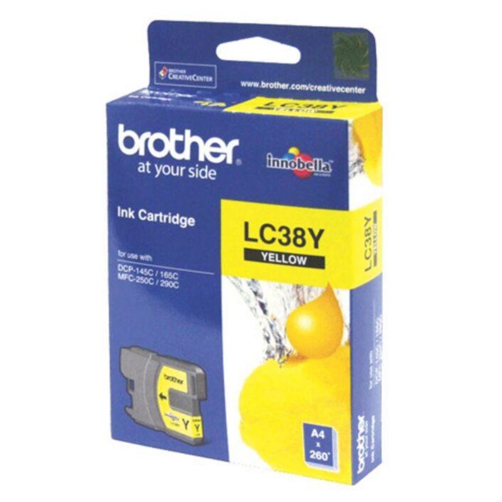 LC38 Brother genuine yellow ink refill