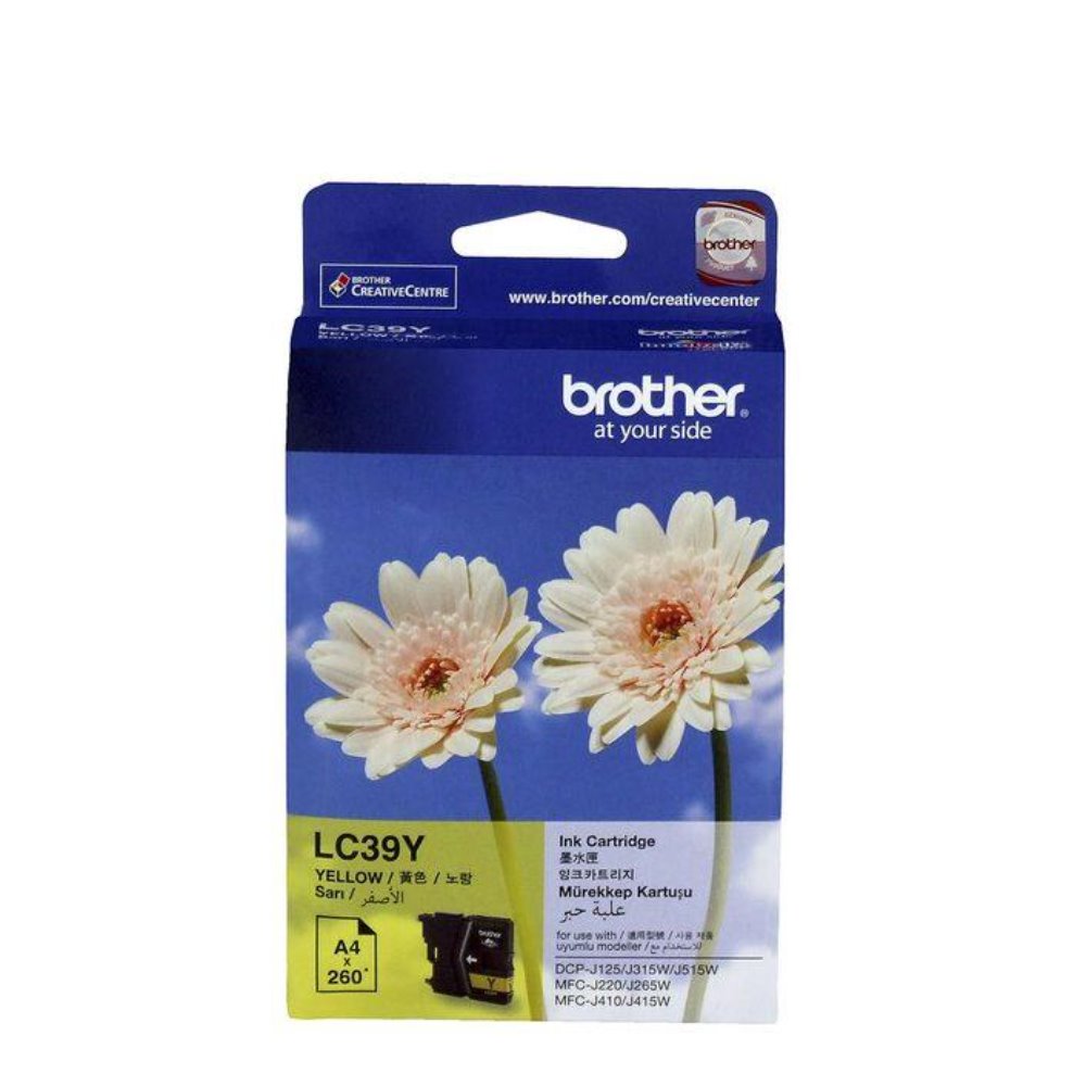 LC39 Brother genuine yellow ink