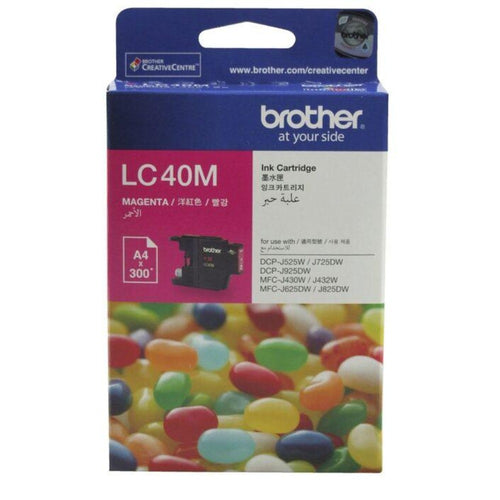 Genuine LC40 Brother magenta ink refill