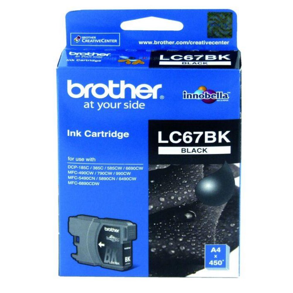 LC67 Brother genuine black ink