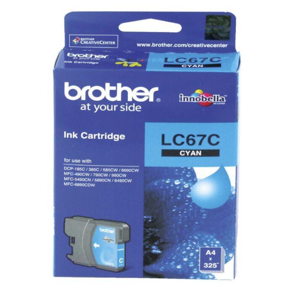 LC67 Brother genuine cyan ink