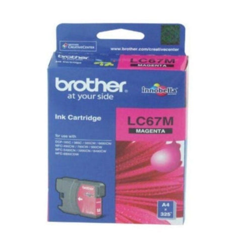 Genuine LC67 Brother magenta ink refill