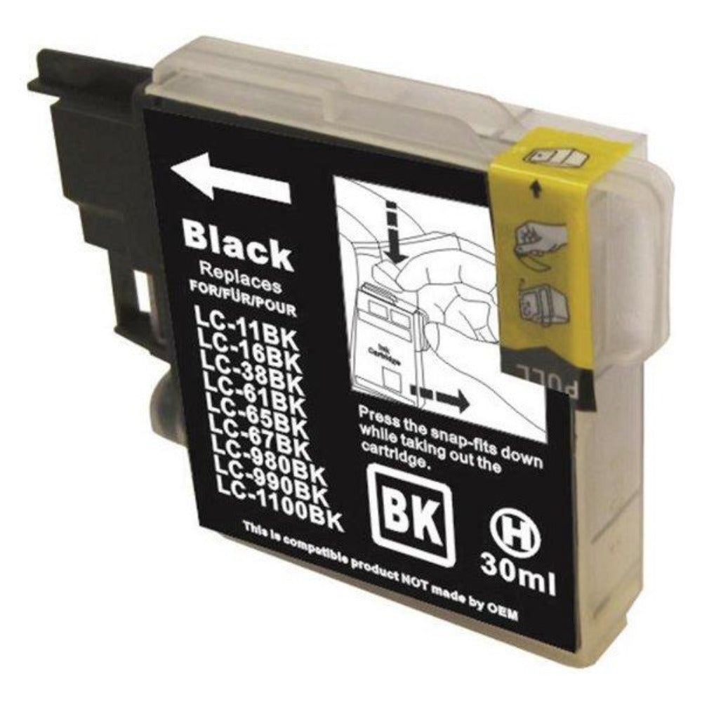 Brother LC67 compatible black ink cartridge
