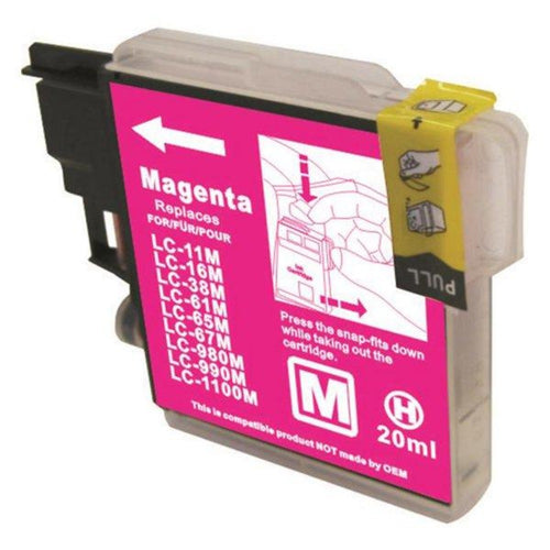 Brother LC67 compatible magenta ink cartridge
