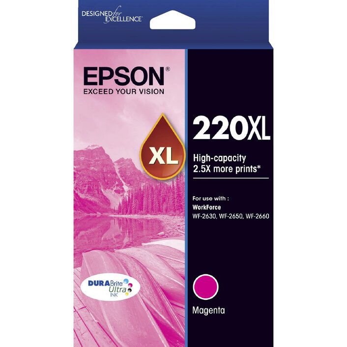 Epson 220XL Genuine Magenta Ink Cartridge