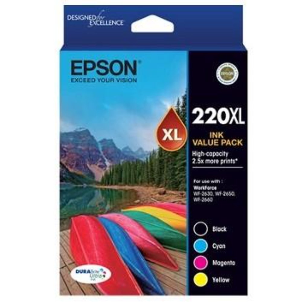 T220XL Epson Genuine Ink Value Pack