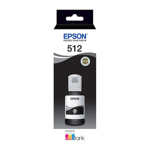 Epson T512 Genuine Black EcoTank Ink Refill Bottle