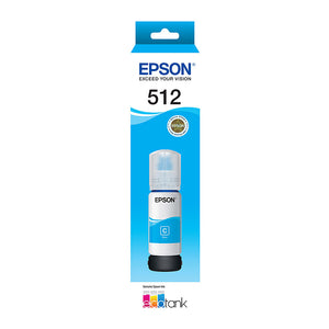 Epson T512 Genuine Cyan Ink EcoTank Refill Bottle