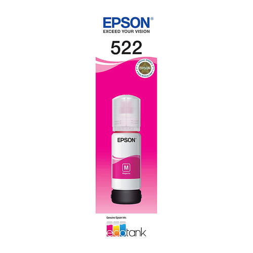 T522 Genuine Epson EcoTank Magenta Ink Refill Bottle
